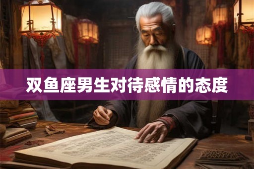 双鱼座男生对待感情的态度