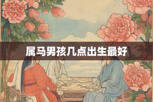属马男孩几点出生最好 属马男孩几点出生最好