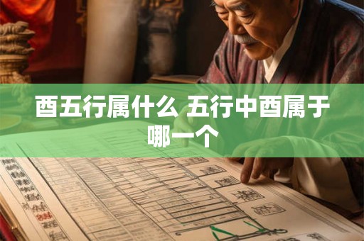 酉五行属什么 五行中酉属于哪一个