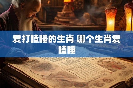爱打瞌睡的生肖 哪个生肖爱瞌睡