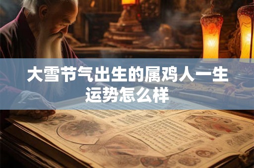 大雪节气出生的属鸡人一生运势怎么样