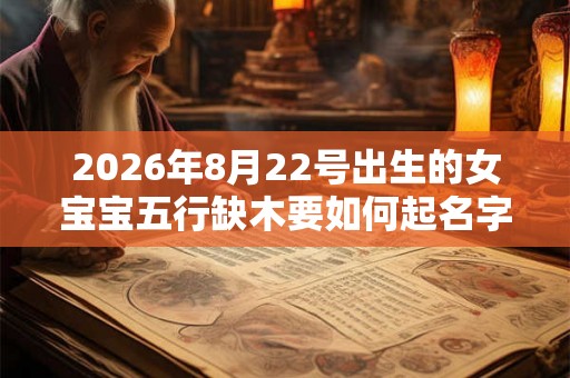 2026年8月22号出生的女宝宝五行缺木要如何起名字