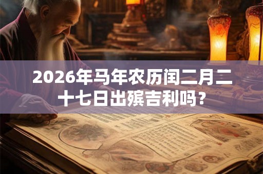 2026年马年农历闰二月二十七日出殡吉利吗? 2026年马年农历闰二月二十七日出殡吉利吗?