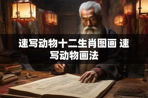 速写动物十二生肖图画 速写动物画法