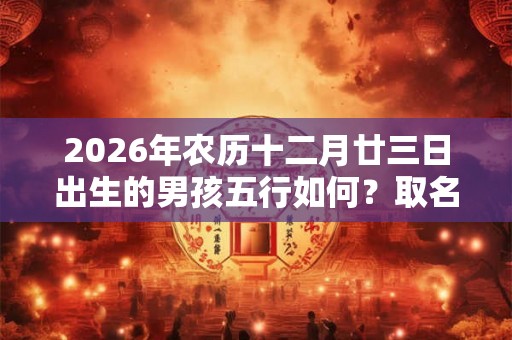 2026年农历十二月廿三日出生的男孩五行如何?取名有什么推荐? 2026年农历十二月廿三日出生的男孩五行如何?取名有什么推荐?