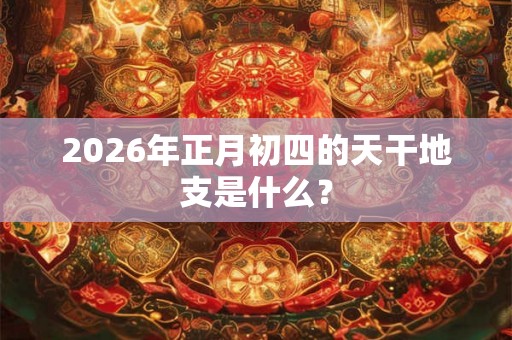 2026年正月初四的天干地支是什么? 2026年正月初四的天干地支是什么?