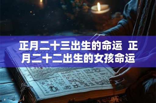正月二十三出生的命运  正月二十二出生的女孩命运