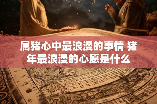 属猪心中最浪漫的事情 猪年最浪漫的心愿是什么