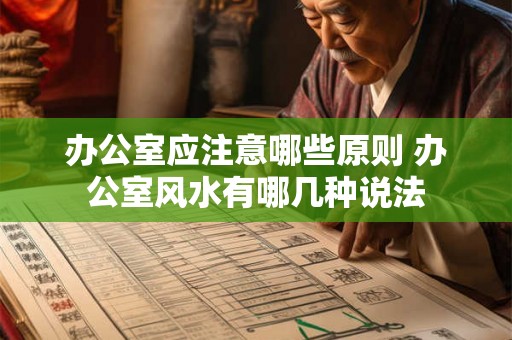 办公室应注意哪些原则 办公室风水有哪几种说法 办公室应注意哪些原则 办公室风水有哪几种说法