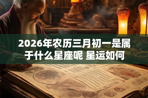 2026年农历三月初一是属于什么星座呢 星运如何