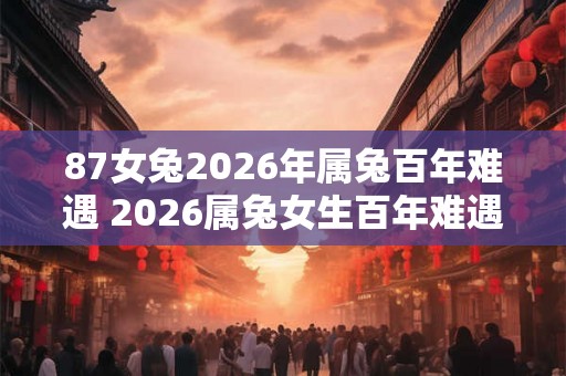 87女兔2026年属兔百年难遇 2026属兔女生百年难遇 87女兔2026年属兔百年难遇 2026属兔女生百年难遇