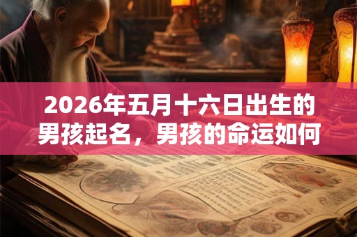 2026年五月十六日出生的男孩起名,男孩的命运如何? 2026年五月十六日出生的男孩起名,男孩的命运如何?