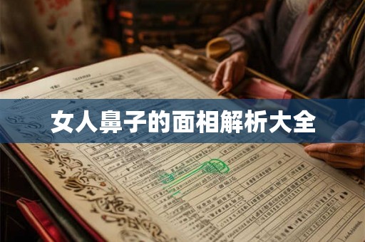 女人鼻子的面相解析大全