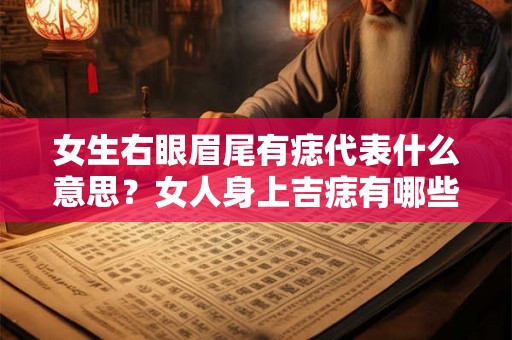 女生右眼眉尾有痣代表什么意思？女人身上吉痣有哪些？