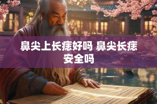 鼻尖上长痣好吗 鼻尖长痣安全吗
