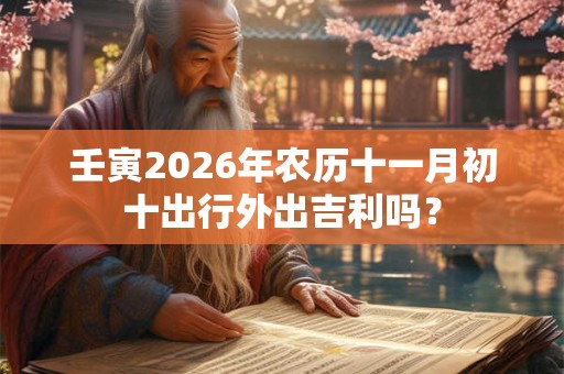 壬寅2026年农历十一月初十出行外出吉利吗？