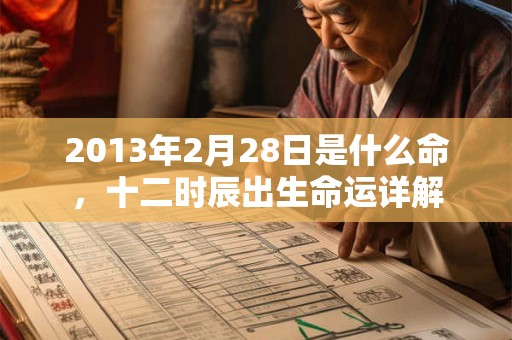 2013年2月28日是什么命，十二时辰出生命运详解