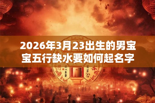 2026年3月23出生的男宝宝五行缺水要如何起名字