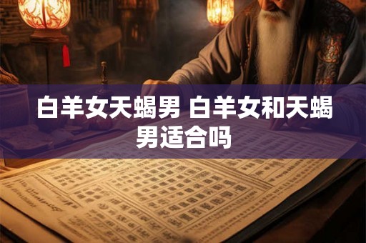 白羊女天蝎男 白羊女和天蝎男适合吗