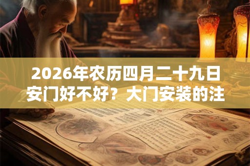 2026年农历四月二十九日安门好不好？大门安装的注意事项