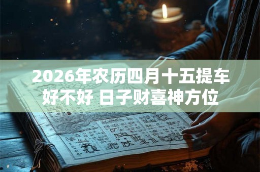 2026年农历四月十五提车好不好 日子财喜神方位