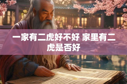 一家有二虎好不好 家里有二虎是否好