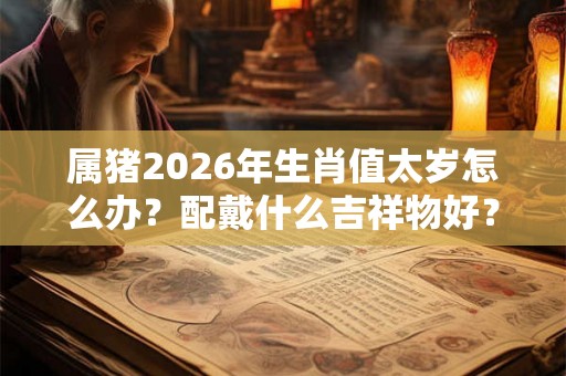属猪2026年生肖值太岁怎么办？配戴什么吉祥物好？