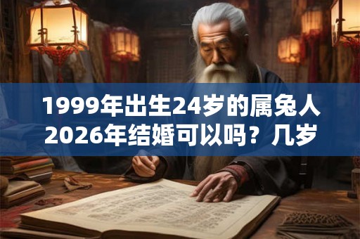 1999年出生24岁的属兔人2026年结婚可以吗？几岁结婚最好？