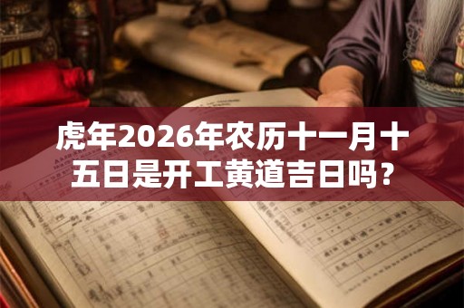 虎年2026年农历十一月十五日是开工黄道吉日吗？