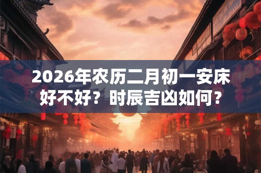 2026年农历二月初一安床好不好？时辰吉凶如何？
