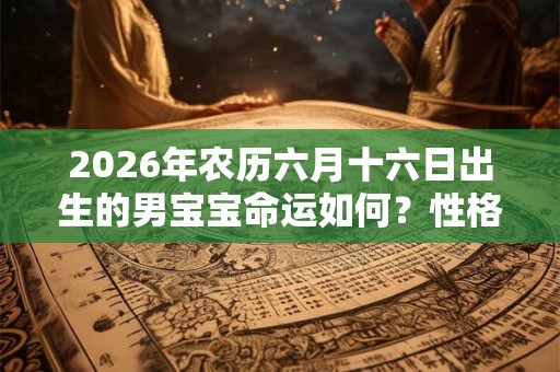 2026年农历六月十六日出生的男宝宝命运如何？性格是什么样的？