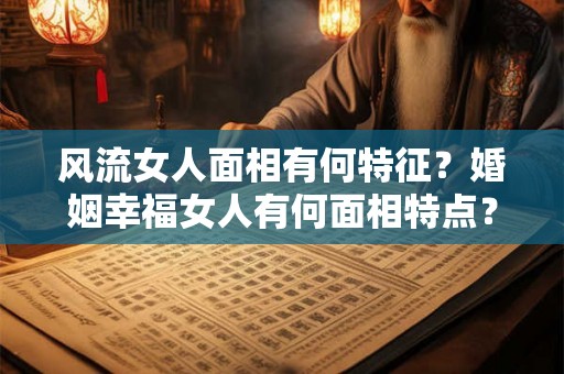 风流女人面相有何特征？婚姻幸福女人有何面相特点？