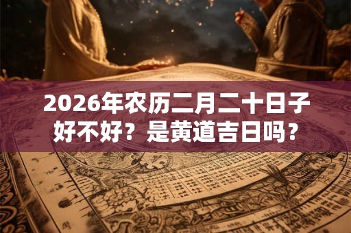 2026年农历二月二十日子好不好?是黄道吉日吗? 2026年农历二月二十日子好不好?是黄道吉日吗?