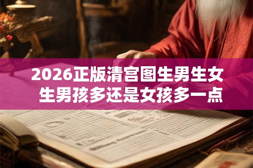 2026正版清宫图生男生女  生男孩多还是女孩多一点