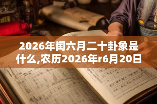 2026年闰六月二十卦象是什么,农历2026年r6月20日卦象 2026年闰六月二十卦象是什么,农历2026年r6月20日卦象