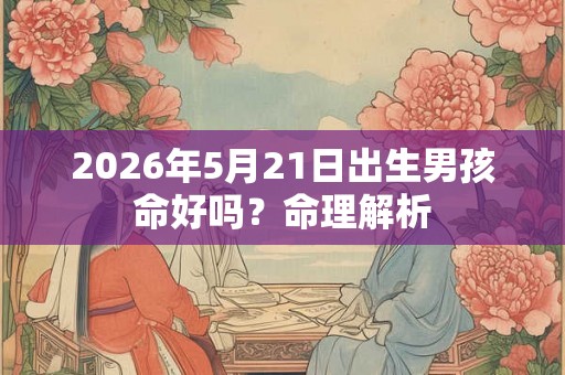 2026年5月21日出生男孩命好吗？命理解析
