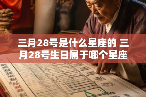 三月28号是什么星座的 三月28号生日属于哪个星座