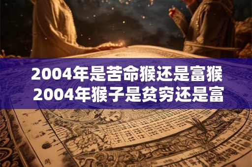 2004年是苦命猴还是富猴 2004年猴子是贫穷还是富裕