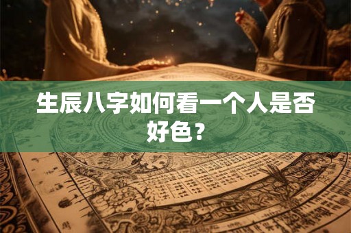 生辰八字如何看一个人是否好色？