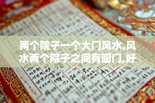 两个院子一个大门风水,风水两个院子之间有圆门,好不好？