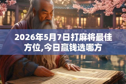 2026年5月7日打麻将最佳方位,今日赢钱选哪方
