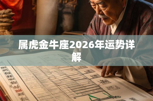 属虎金牛座2026年运势详解