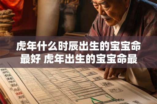 虎年什么时辰出生的宝宝命最好 虎年出生的宝宝命最好的时辰是 虎年什么时辰出生的宝宝命最好 虎年出生的宝宝命最好的时辰是