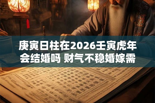 庚寅日柱在2026壬寅虎年会结婚吗 财气不稳婚嫁需考虑