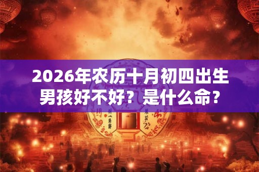 2026年农历十月初四出生男孩好不好?是什么命? 2026年农历十月初四出生男孩好不好?是什么命?