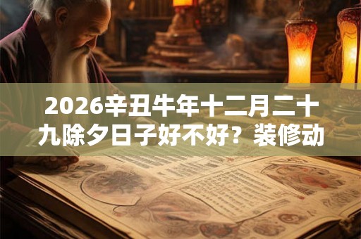 2026辛丑牛年十二月二十九除夕日子好不好?装修动土好吗? 2026辛丑牛年十二月二十九除夕日子好不好?装修动土好吗?