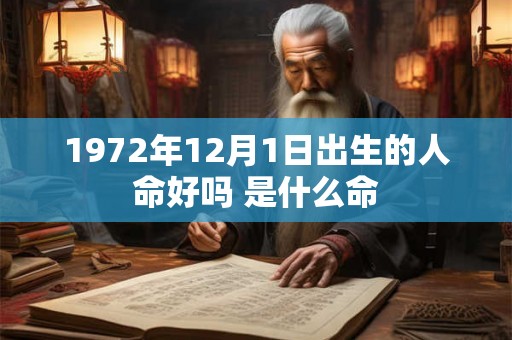 1972年12月1日出生的人命好吗 是什么命
