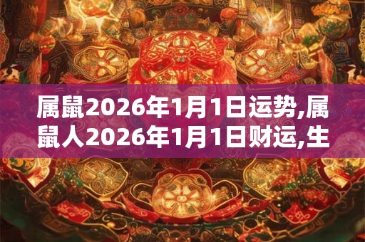 属鼠2026年1月1日运势,属鼠人2026年1月1日财运,生肖鼠2026年1月1日运势