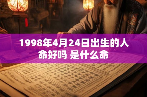 1998年4月24日出生的人命好吗 是什么命