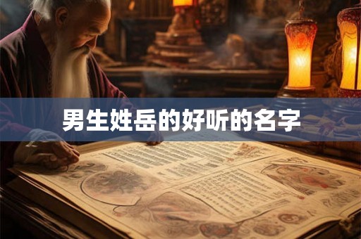 男生姓岳的好听的名字